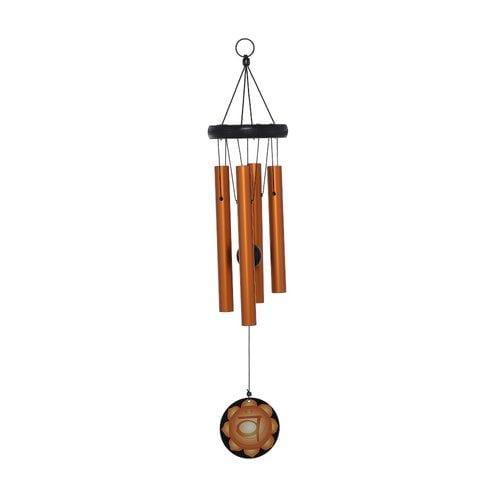 Mandala Wind chime - 7 Chakras Windchime Sacral - Orange Wind Chimes