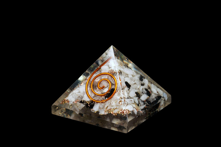 Moonstone Orgonite Pyramid | The Harmony Store Crystal Pyramid