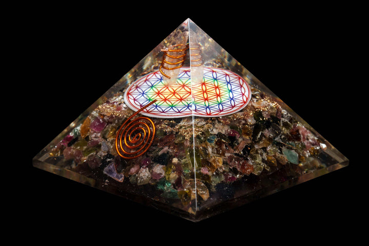 Black Tourmaline Orgonite Pyramid | The Harmony Store Pyramid