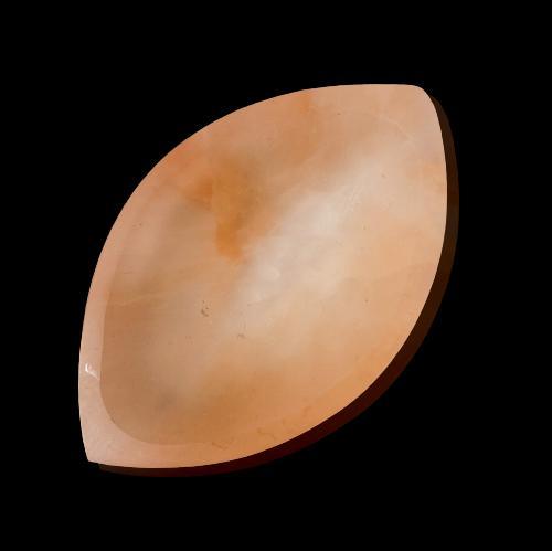 Peach Selenite Oval Charging Bowl crystal