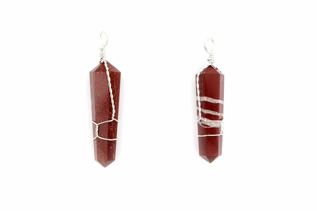 Red Jasper Wire Wrapped Pendant | The Harmony Store Pendant