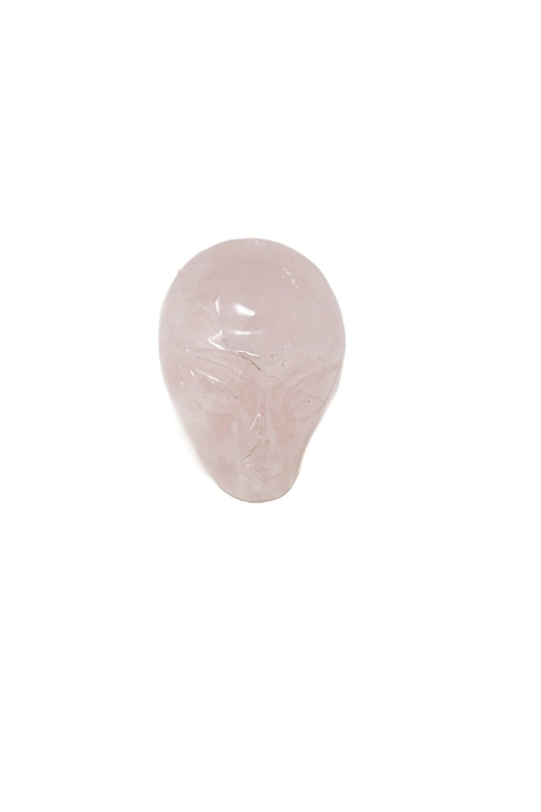 Rose Quartz Alien Head Carving | The Harmony Store Carving