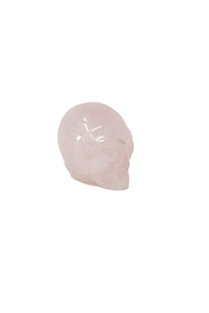 Rose Quartz Alien Head Carving | The Harmony Store Carving