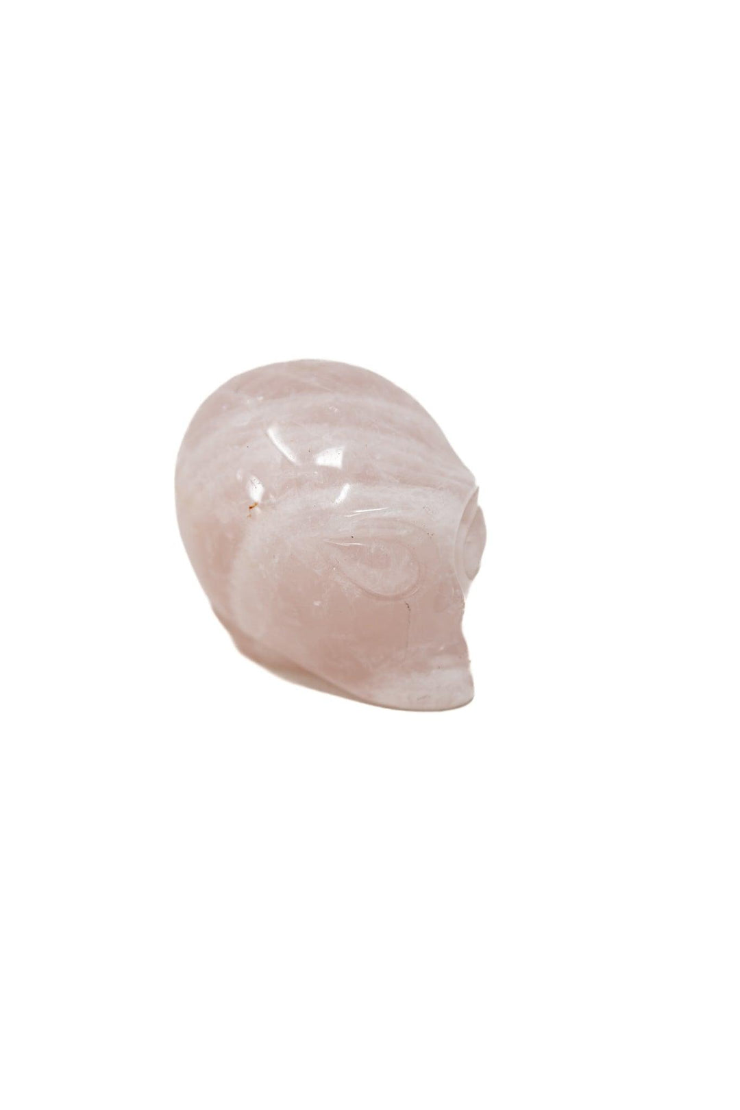 Rose Quartz Alien Head Carving | The Harmony Store Carving