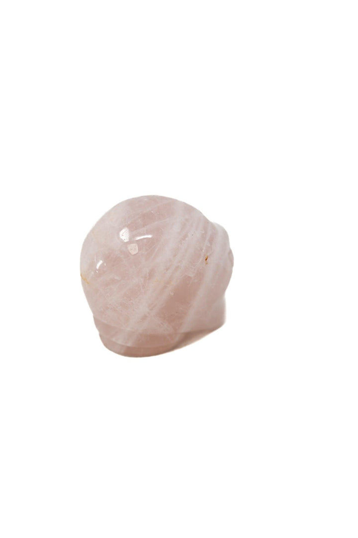 Rose Quartz Alien Head Carving | The Harmony Store Carving