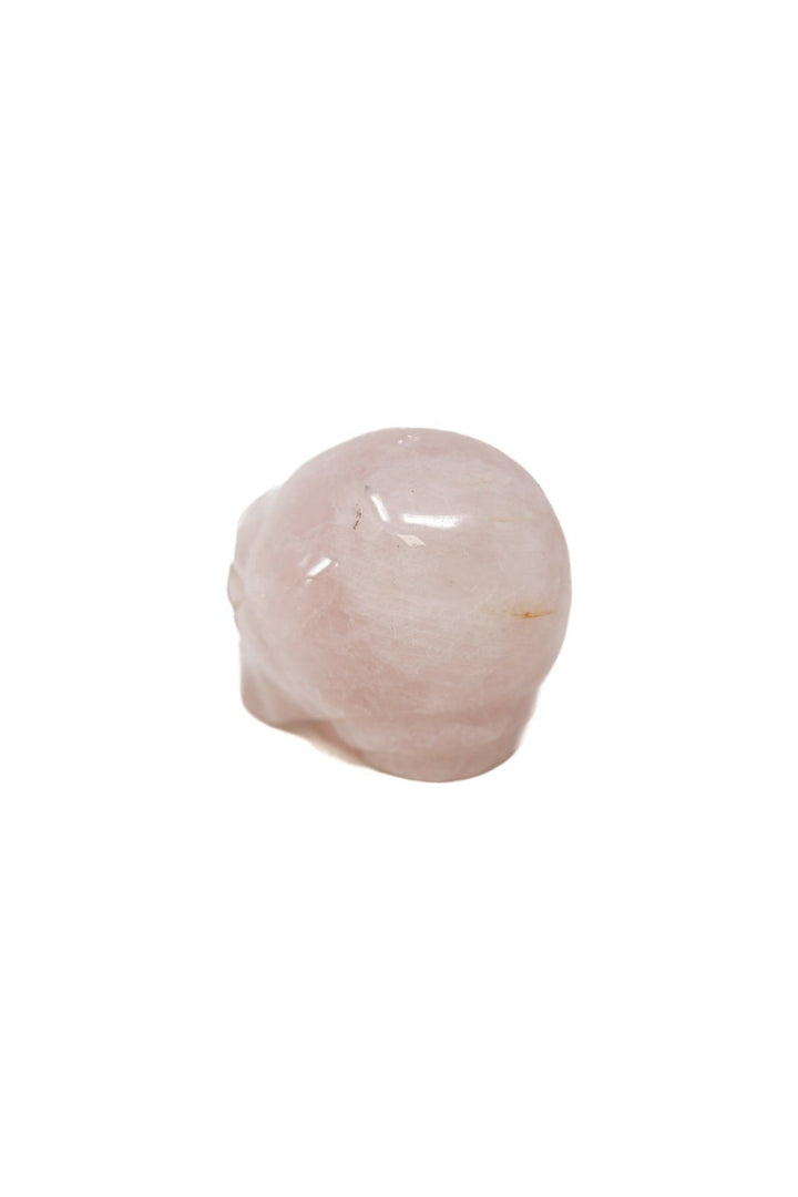 Rose Quartz Alien Head Carving | The Harmony Store Carving