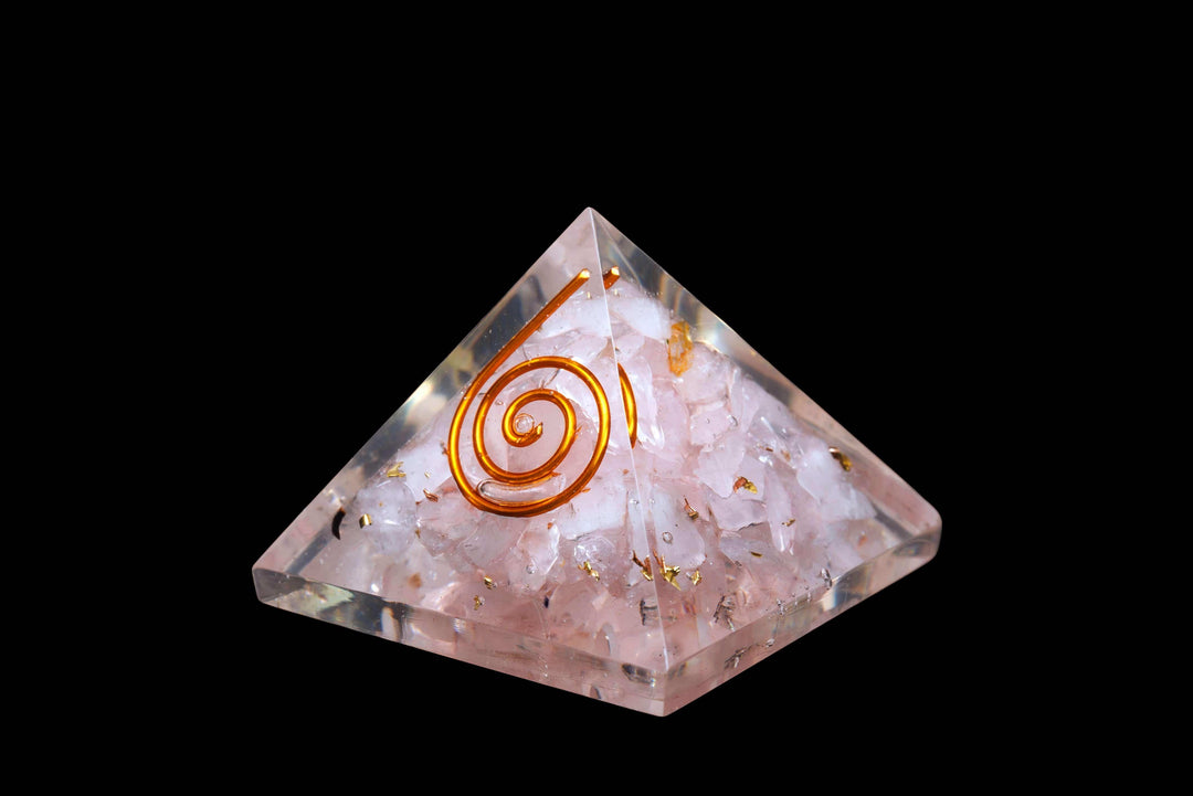 Rose Quartz Orgonite Pyramid | The Harmony Store Pyramid