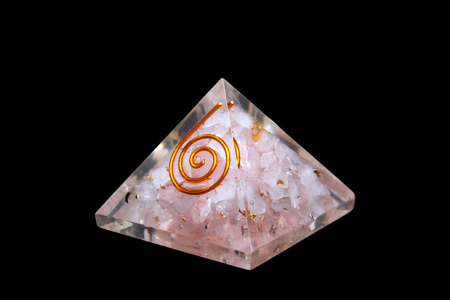 Orgonite and Rose Quartz Pyramid