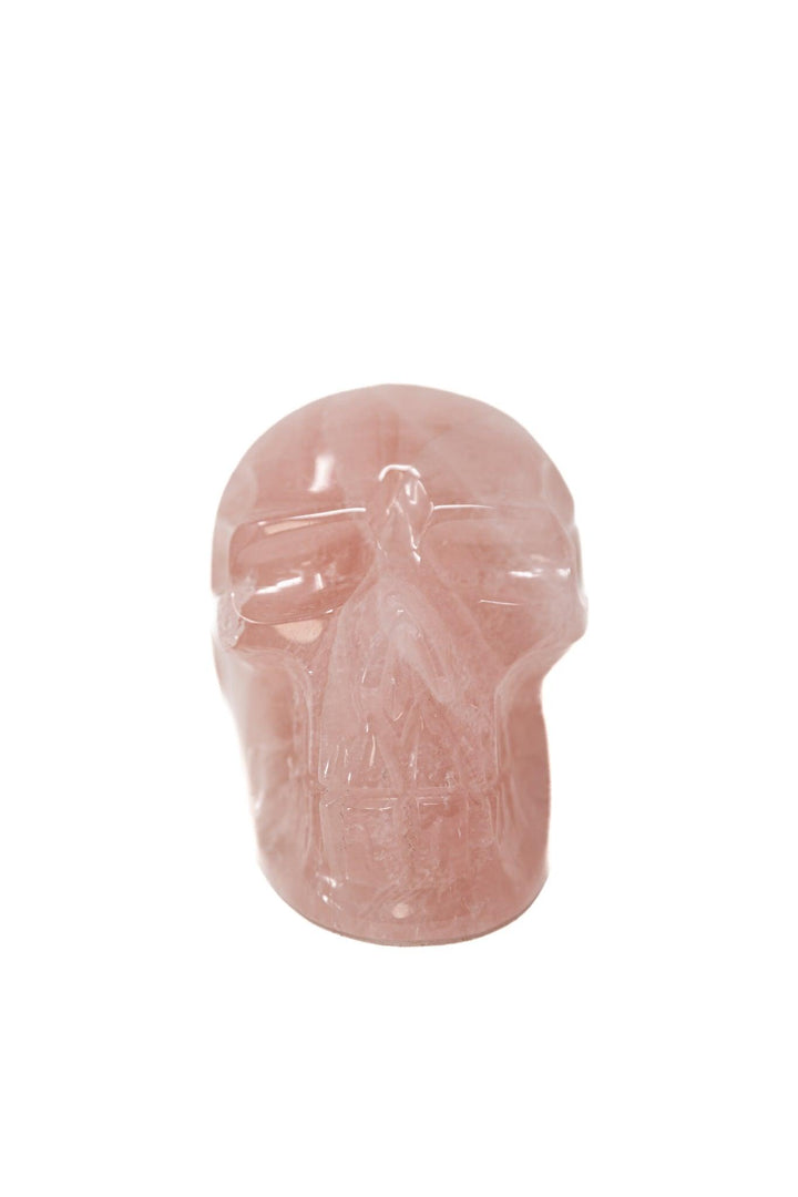 Rose Quartz Crystal Skull | The Harmony Store Skull