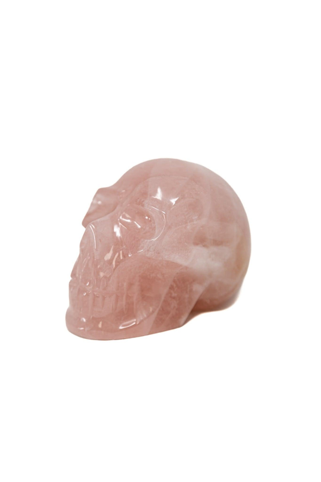 Rose Quartz Crystal Skull | The Harmony Store Skull