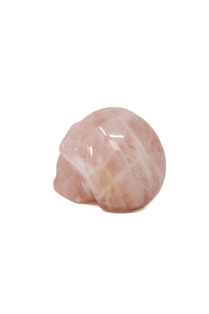 Rose Quartz Crystal Skull | The Harmony Store Skull