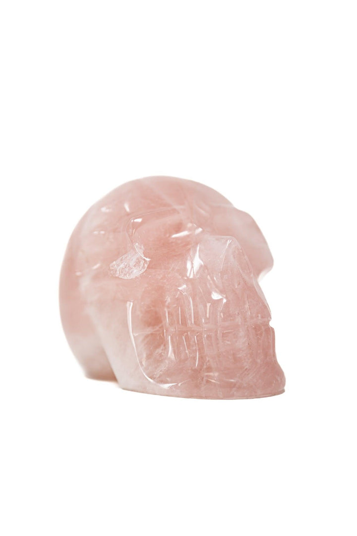 Rose Quartz Crystal Skull | The Harmony Store Skull