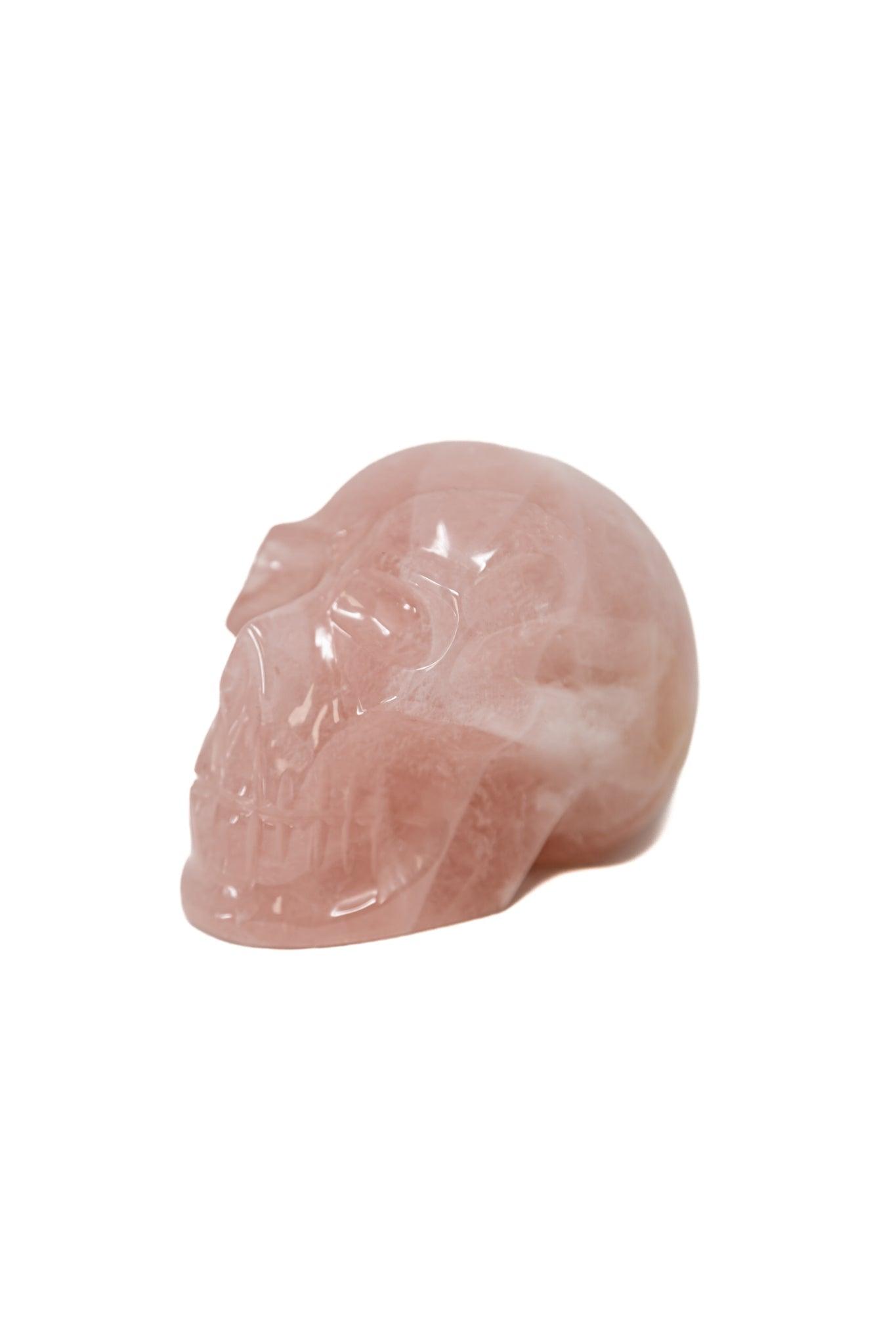 Rose Quartz Skull Crystal Skull