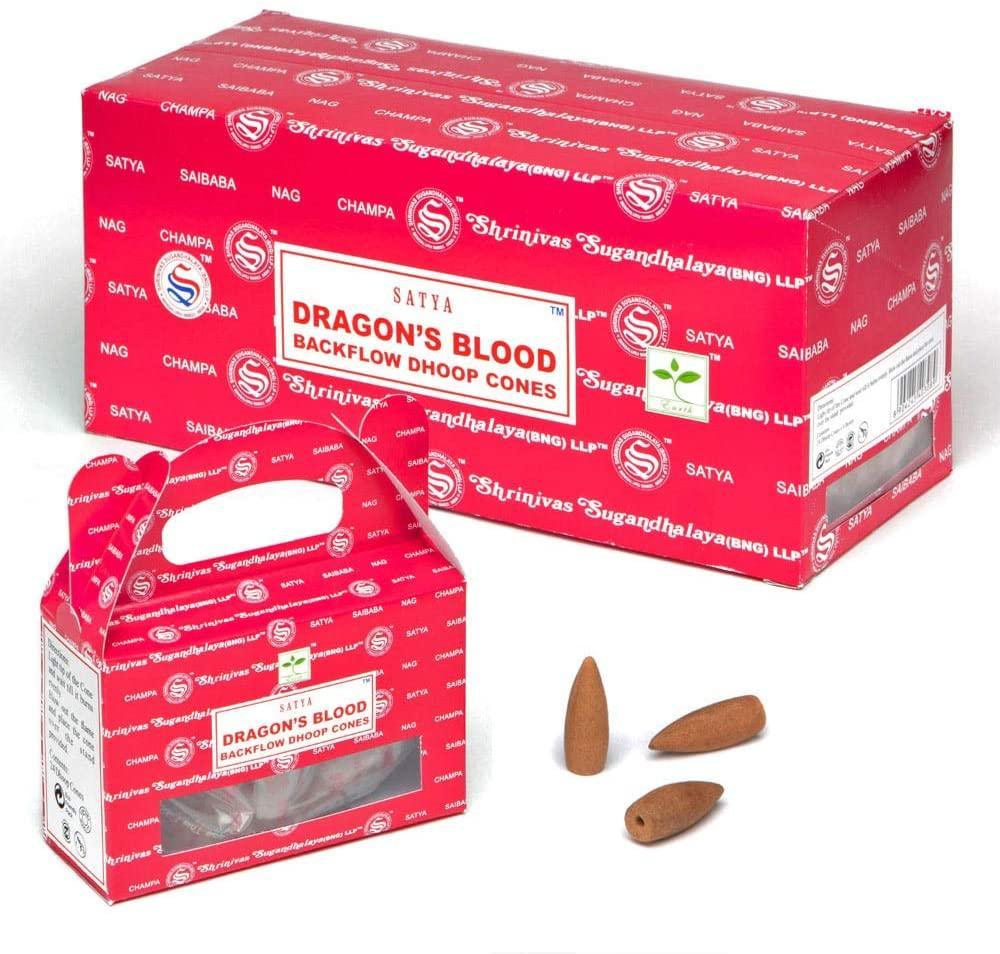 Satya Backflow Incense Cones | The Harmony Store Incense
