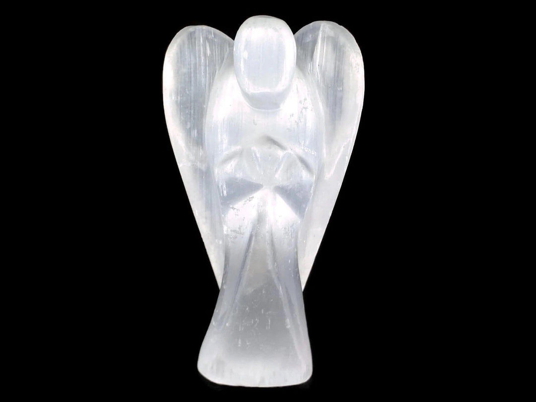 Selenite Angel Figurine | 5" Crystal Carving Crystal Figurine