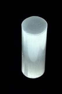Selenite Cylinder Massage Wand | 5" Crystal Tool Crystal Tower