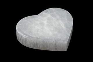 Selenite Heart Charging Plate | The Harmony Store Crystal Slab