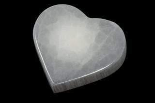 Selenite Heart Charging Plate | The Harmony Store Crystal Slab