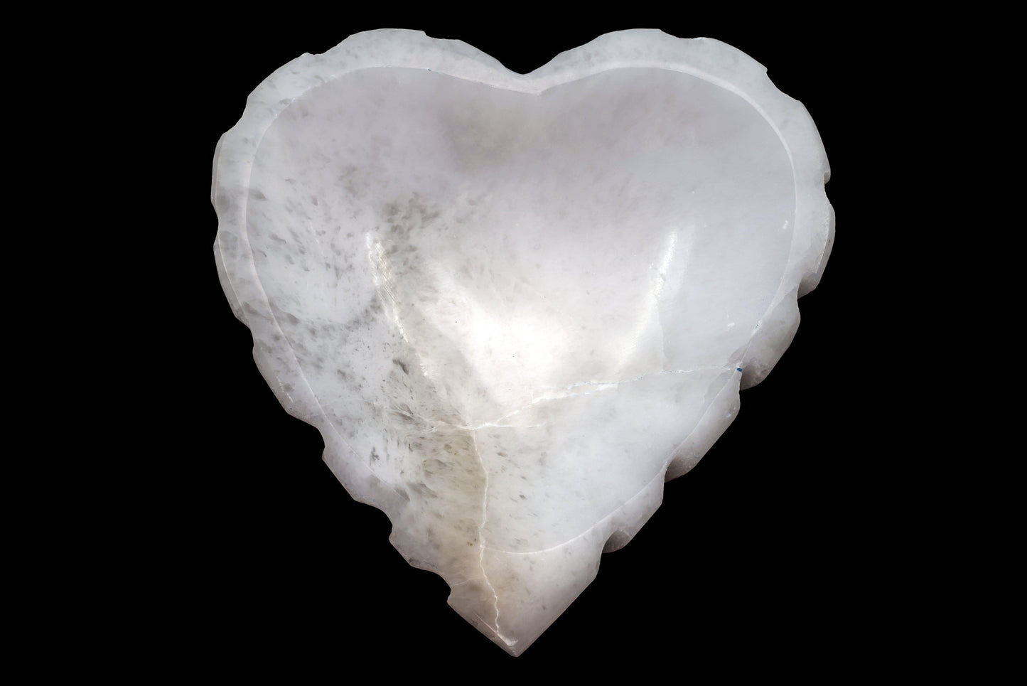 Selenite Heart Cleansing Bowl crystal