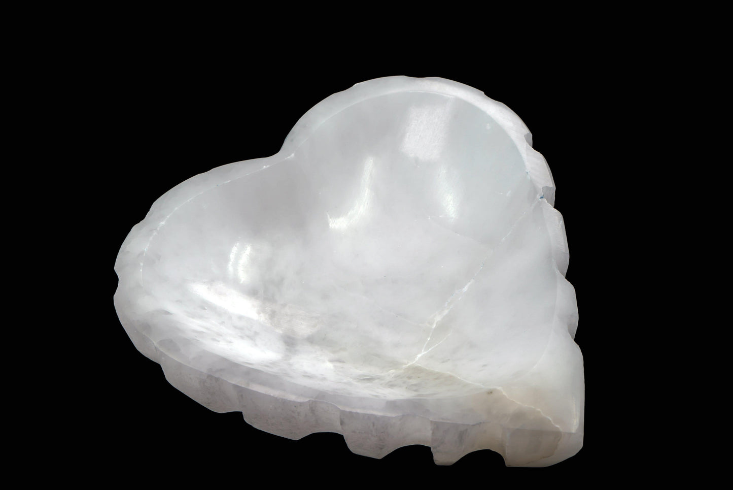 Selenite Heart Cleansing Bowl crystal