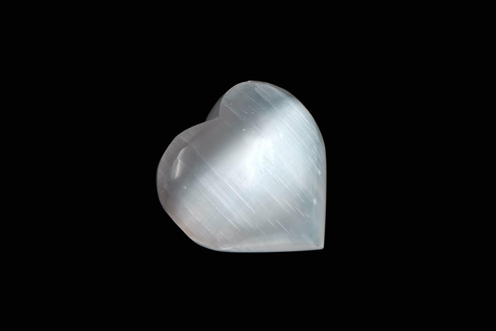 Selenite Heart | Cleansing Crystal | Harmony Store Crystal Heart