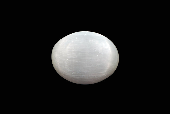 Selenite Palm Stone | Calming Crystal | Harmony Palm Stone