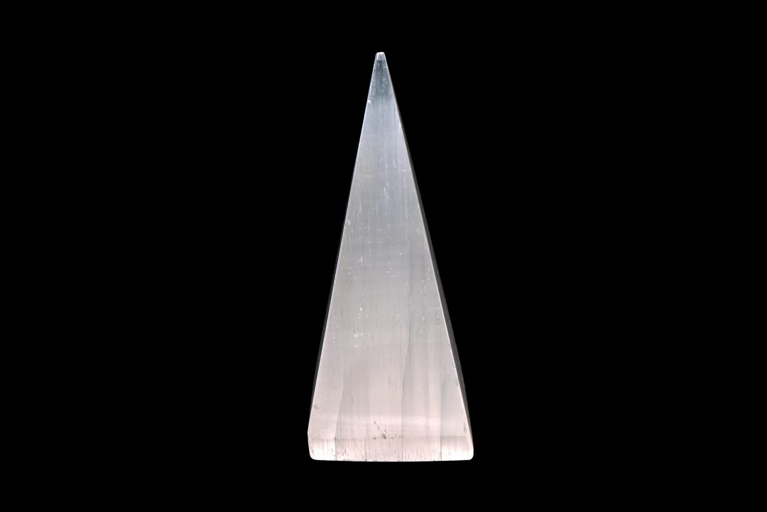 Selenite Pyramid | Natural Crystal Decor Pyramid