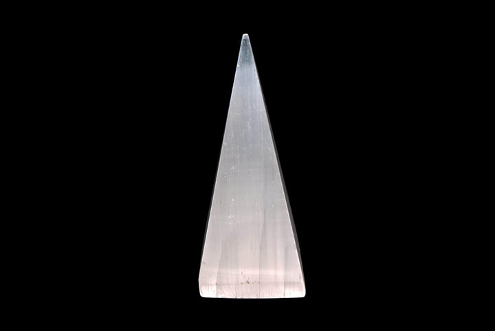 Selenite Pyramid | Natural Crystal Decor Pyramid