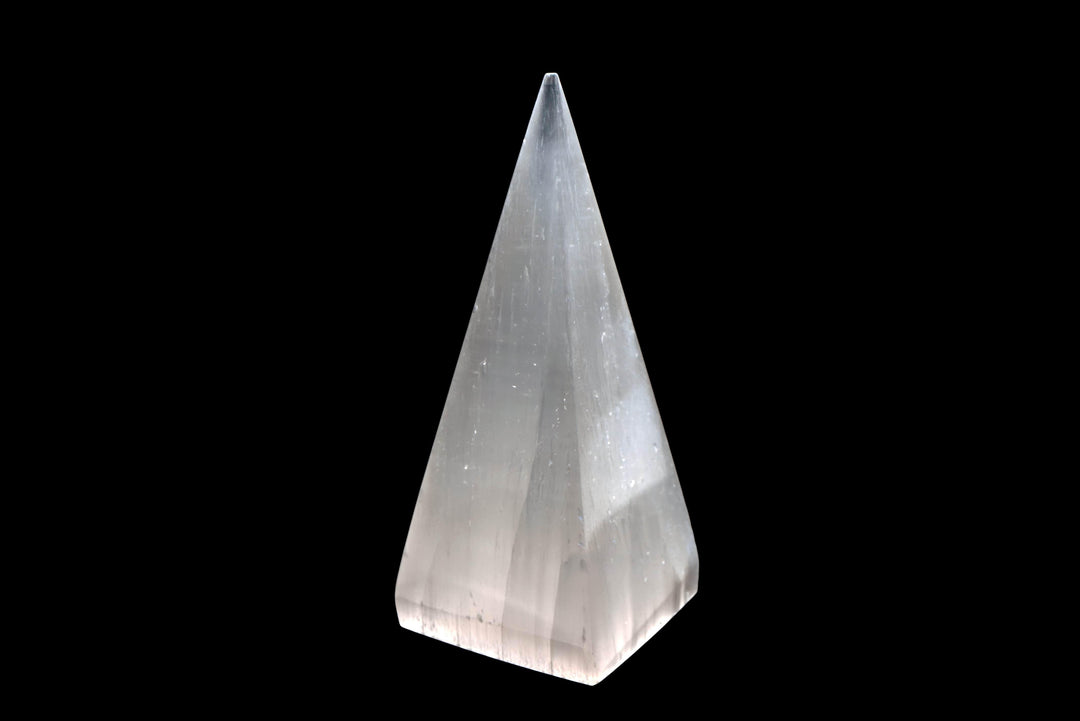 Selenite Pyramid | Natural Crystal Decor Pyramid