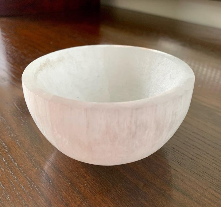 Selenite Cleansing Bowl | Crystal Charging Dish Crystal Slab