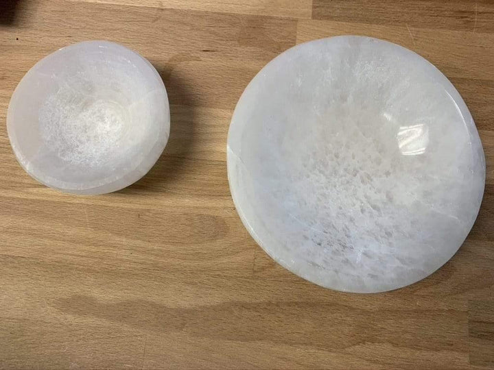 Selenite Cleansing Bowl | Crystal Charging Dish Crystal Slab