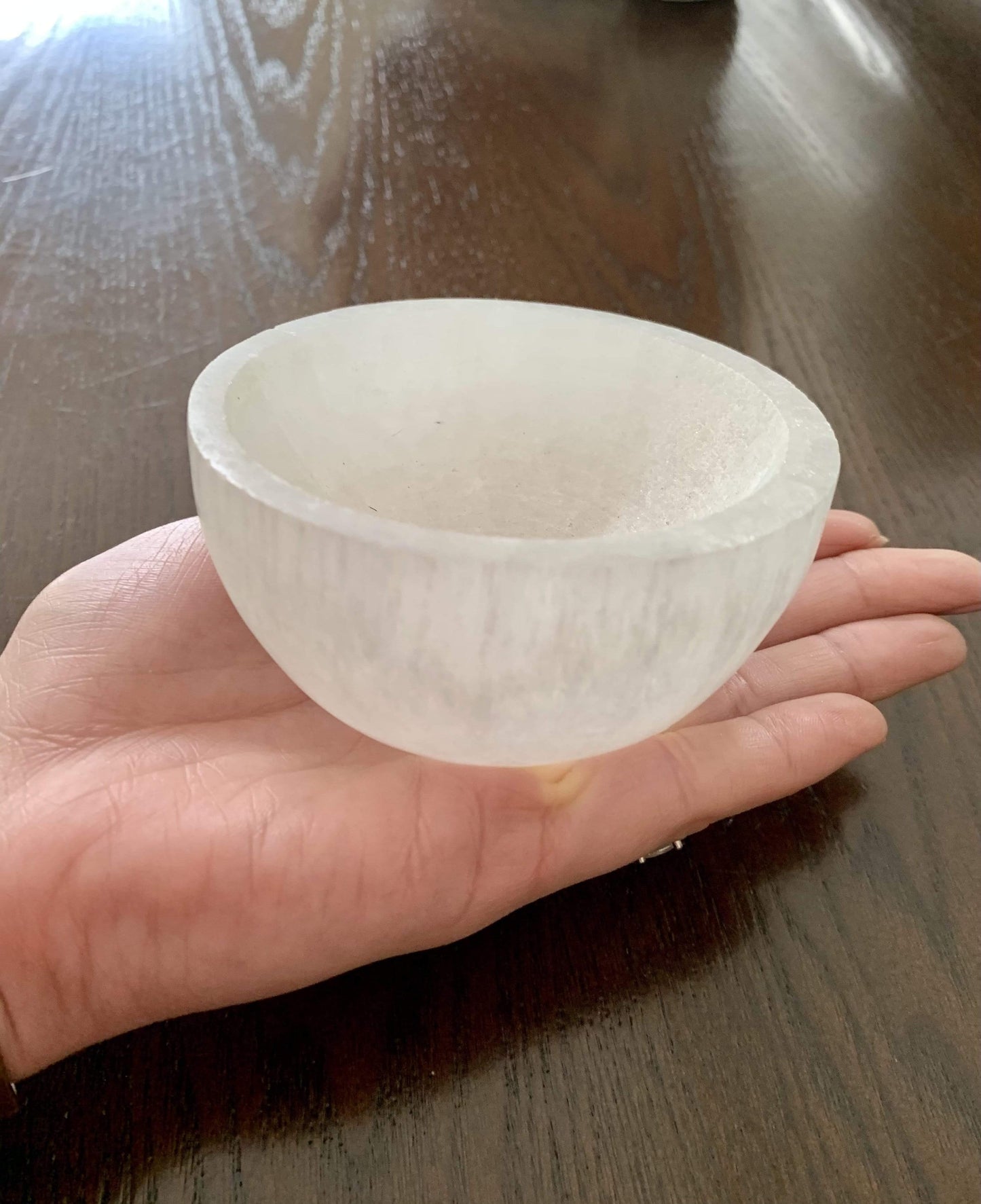 Selenite Cleansing Bowl - Round 3” crystal