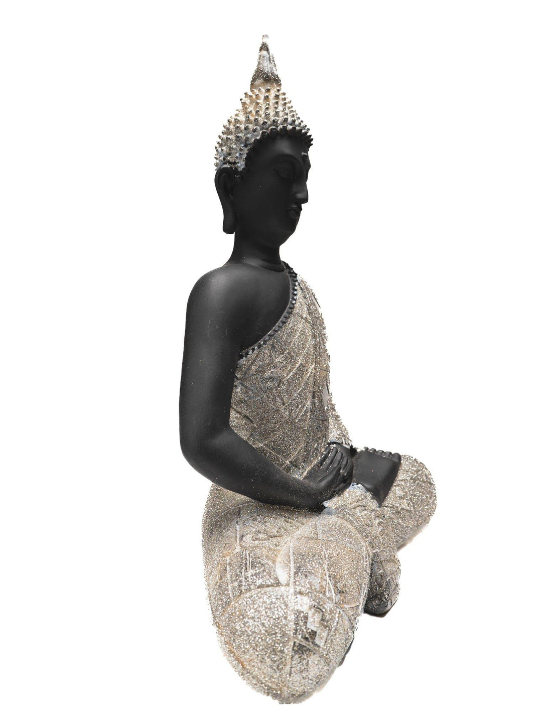 Silver Meditation Buddha Statue | The Harmony Store Statue