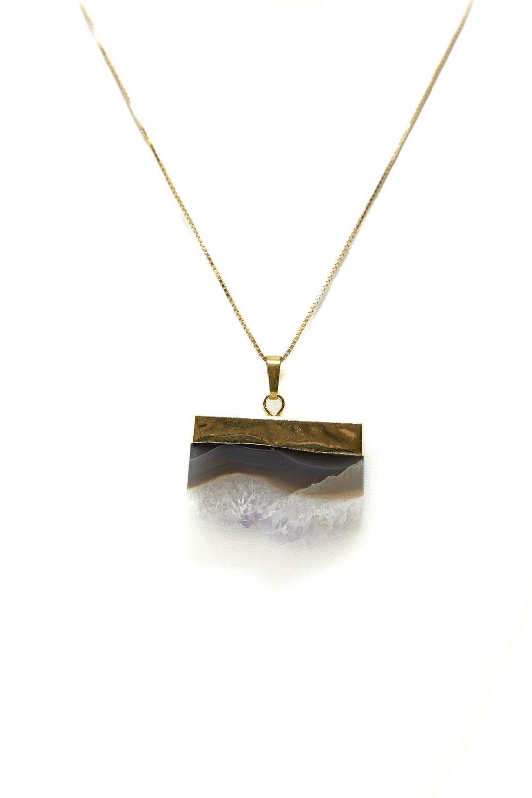 Amethyst Stalactite Slice Pendant | The Harmony Store Pendant