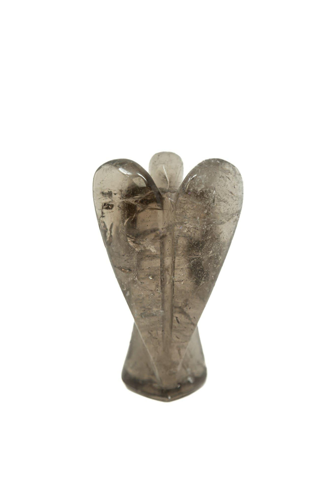 Smoky Quartz Angel Hand Carved 3.5-4" | The Harmony Store Carving