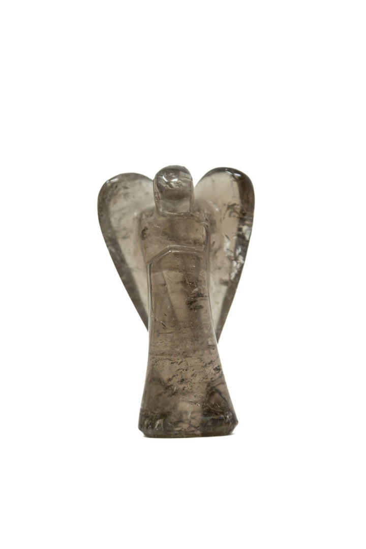 Smoky Quartz Angel Hand Carved 3.5-4" | The Harmony Store Carving