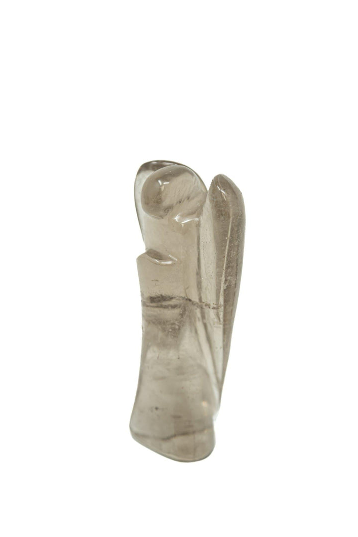 Smoky Quartz Angel Hand Carved 3.5-4" | The Harmony Store Carving