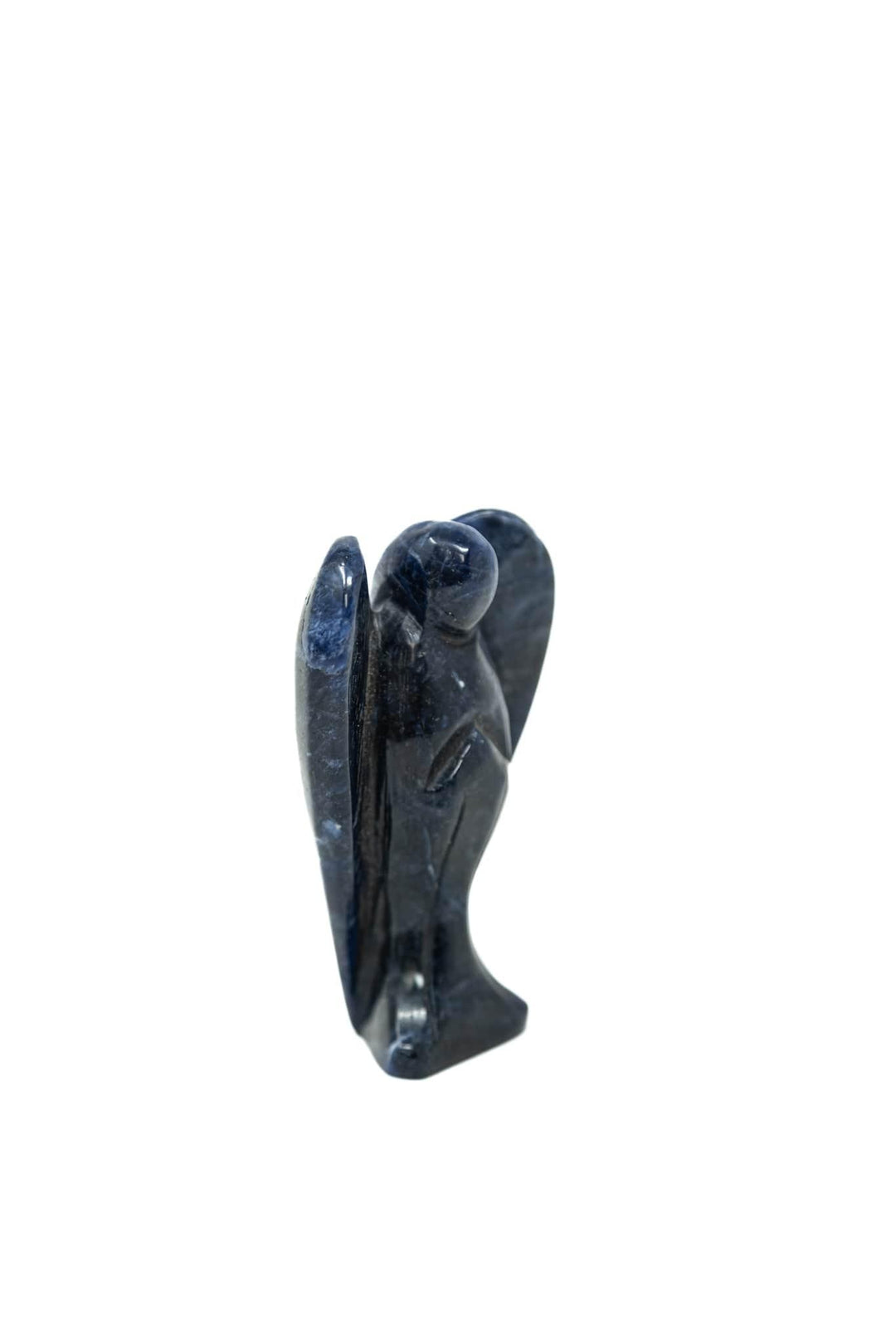 3-4" Sodalite Angel Hand Carved Figurine Crystals