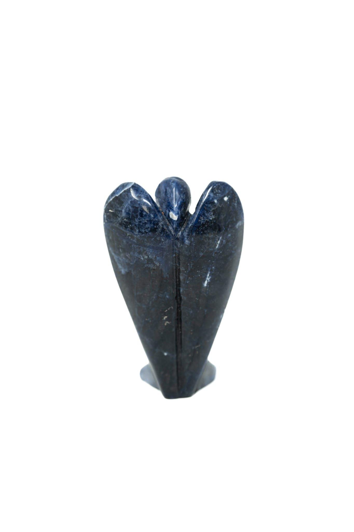 3-4" Sodalite Angel Hand Carved Figurine Crystals