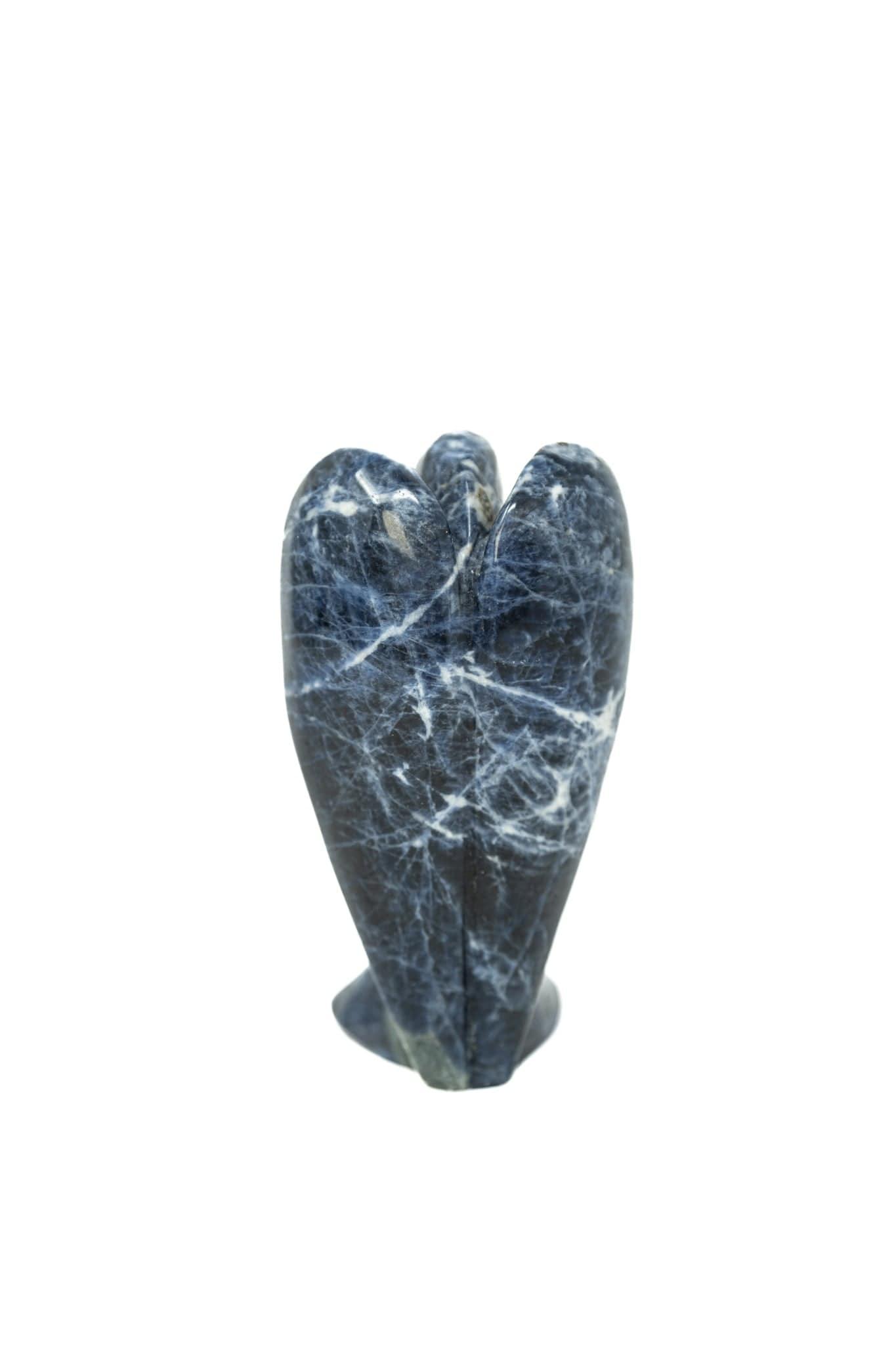 3-4" Sodalite Angel Hand Carved Figurine Crystals