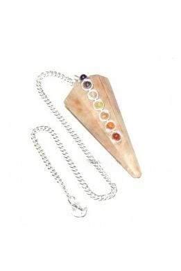 Sunstone &amp; Seven Chakras Pendulum | The Harmony Store Pendulum