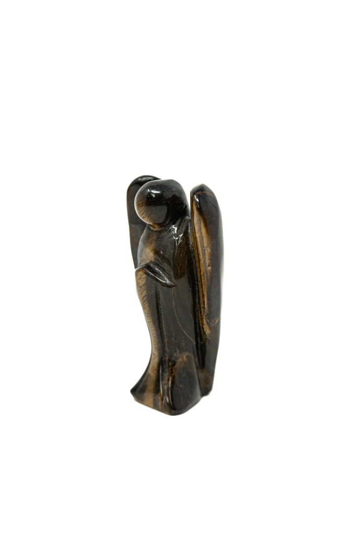 Tiger Eye Angel Carving | The Harmony Store Figurine
