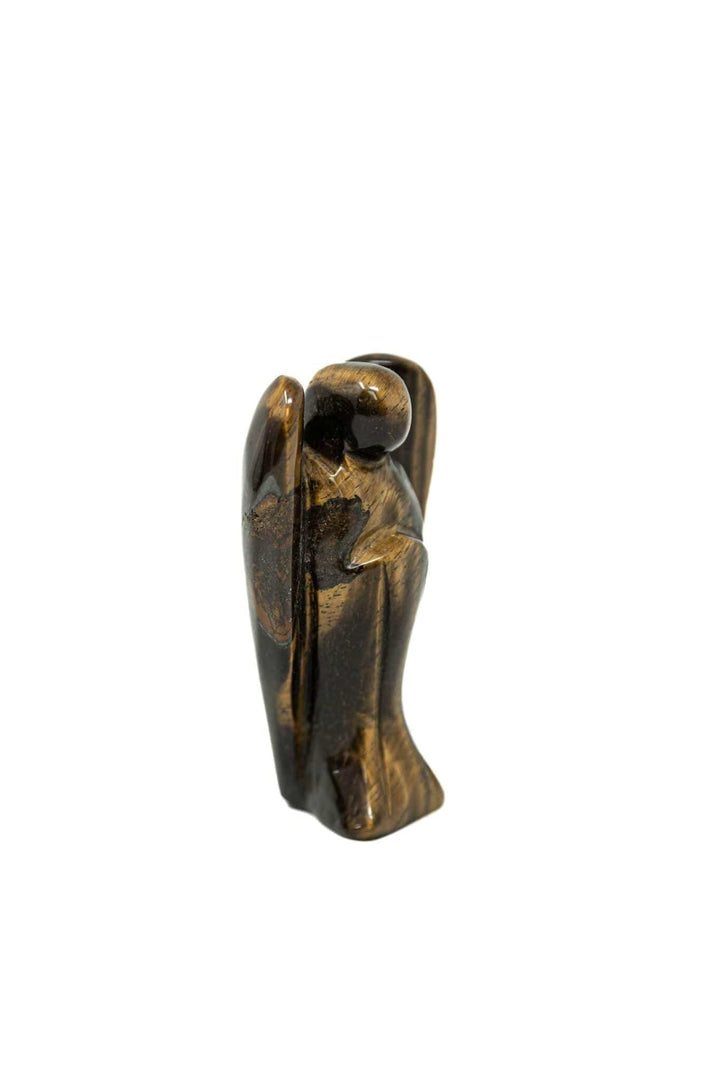 Tiger Eye Angel Carving | The Harmony Store Figurine