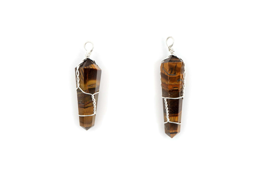 Tiger's Eye Wire Wrapped Pendant | The Harmony Store Pendant